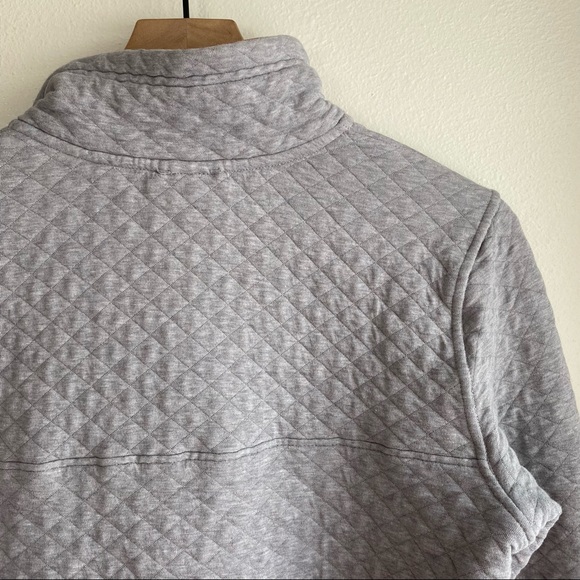 Patagonia Organic Cotton Quilt Snap-T Pullover Sweatshirt Sweater Grey Medium - Picture 8 of 13